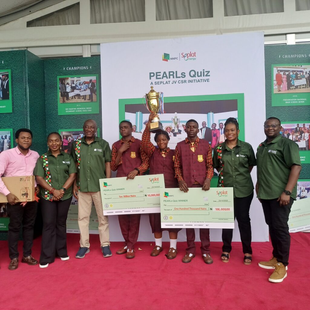 Pioneer Education Centre, Private School in Benin City Nigeria Wins Seplat Quiz 2025